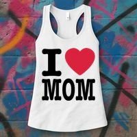 I Love Mom Gift Women's Tank Top thumb 3