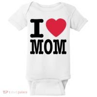 I Love Mom Gift Baby Bodysuit thumb 0