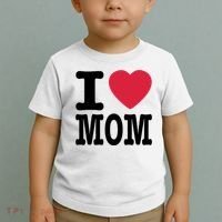 I Love Mom Gift Toddler T-Shirt thumb 2