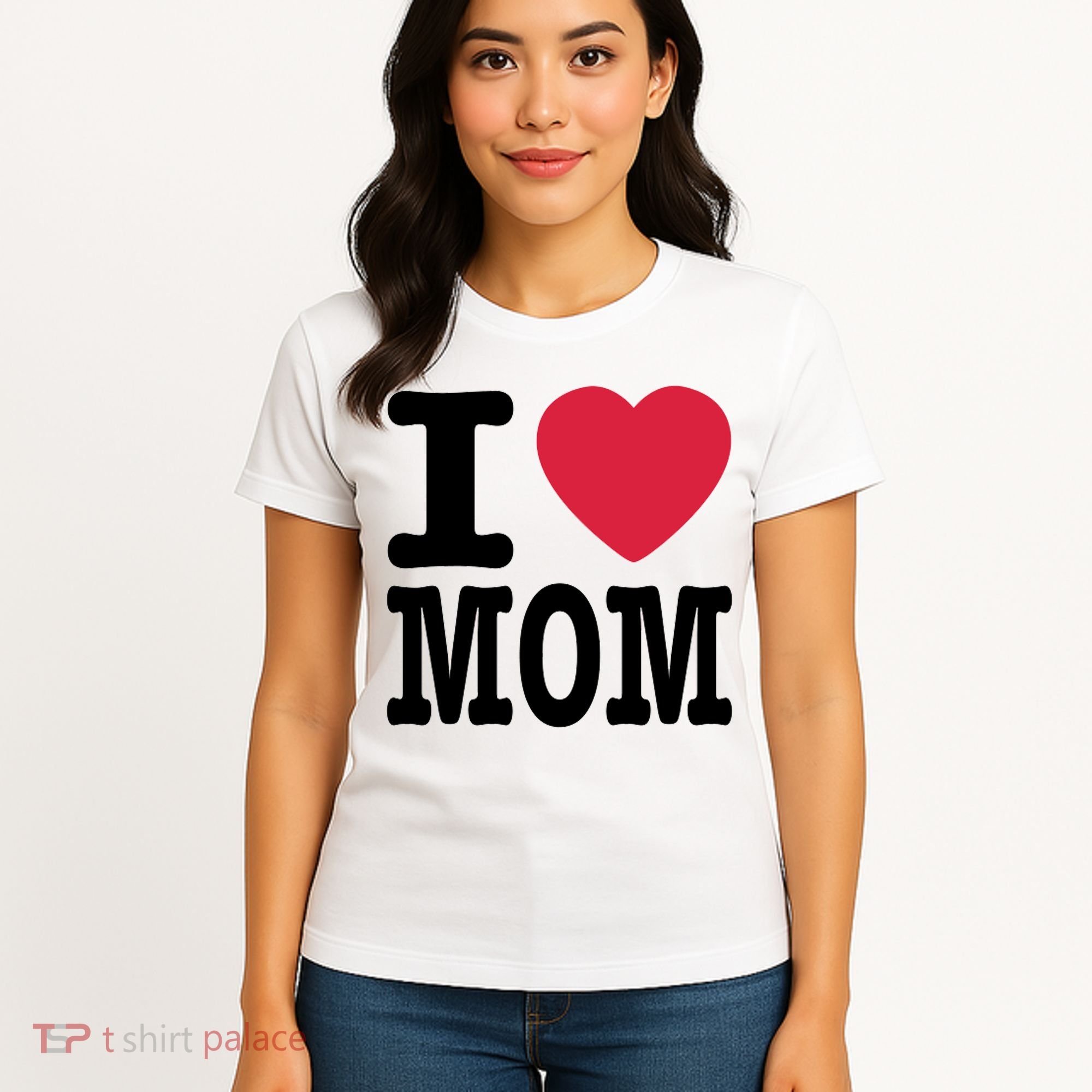I Love Mom Gift Women's T-Shirt