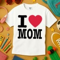 I Love Mom Gift Kids T-Shirt thumb 3