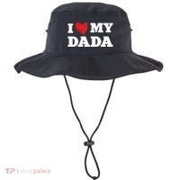 I Love My Dada Favorite Family Member Valentines Dad Great Gift Bucket Hat thumb 0