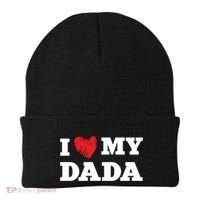I Love My Dada Favorite Family Member Valentines Dad Great Gift Beanie thumb 0