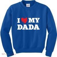 I Love My Dada Favorite Family Member Valentines Dad Great Gift Kids Sweatshirt thumb 0