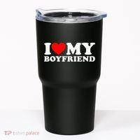 I Love My Boyfriend Classic Fit Black Crew Tumbler thumb 0