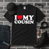 I Love My Cousin Tall T-Shirt thumb 3
