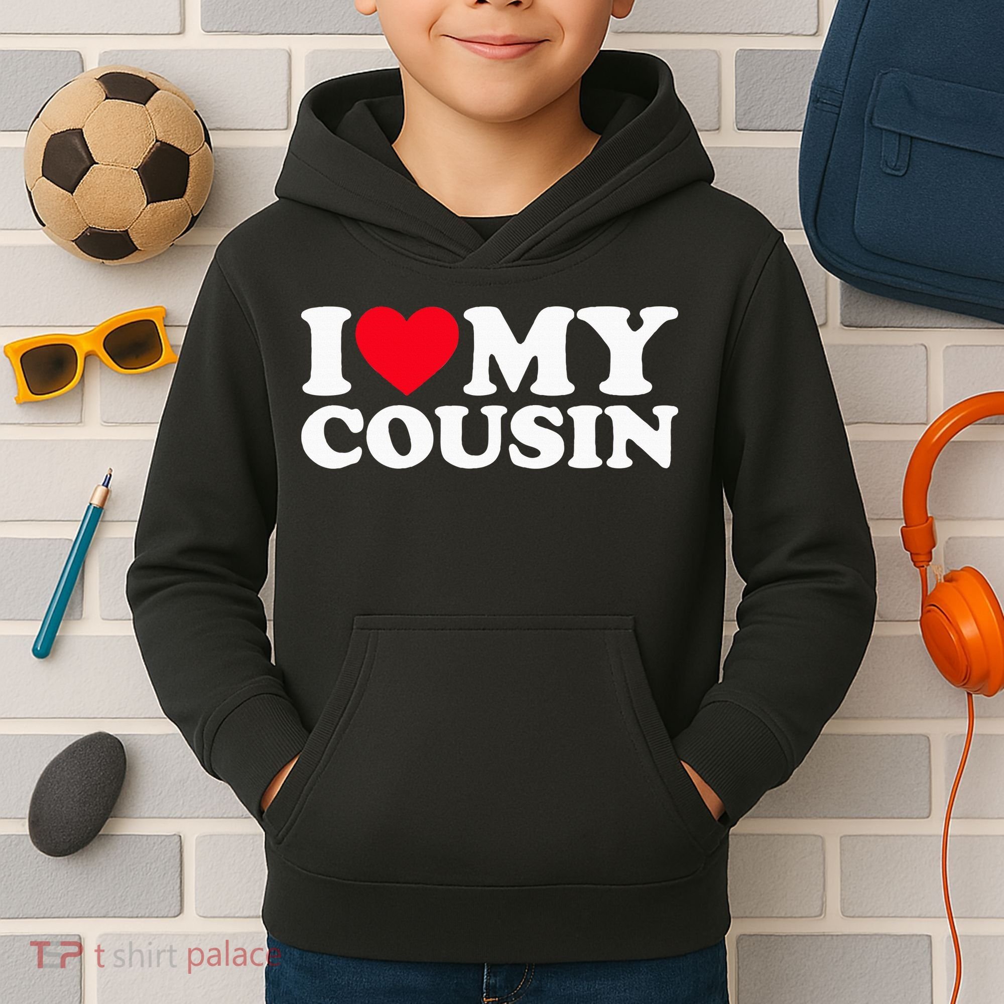 I Love My Cousin Kids Hoodie