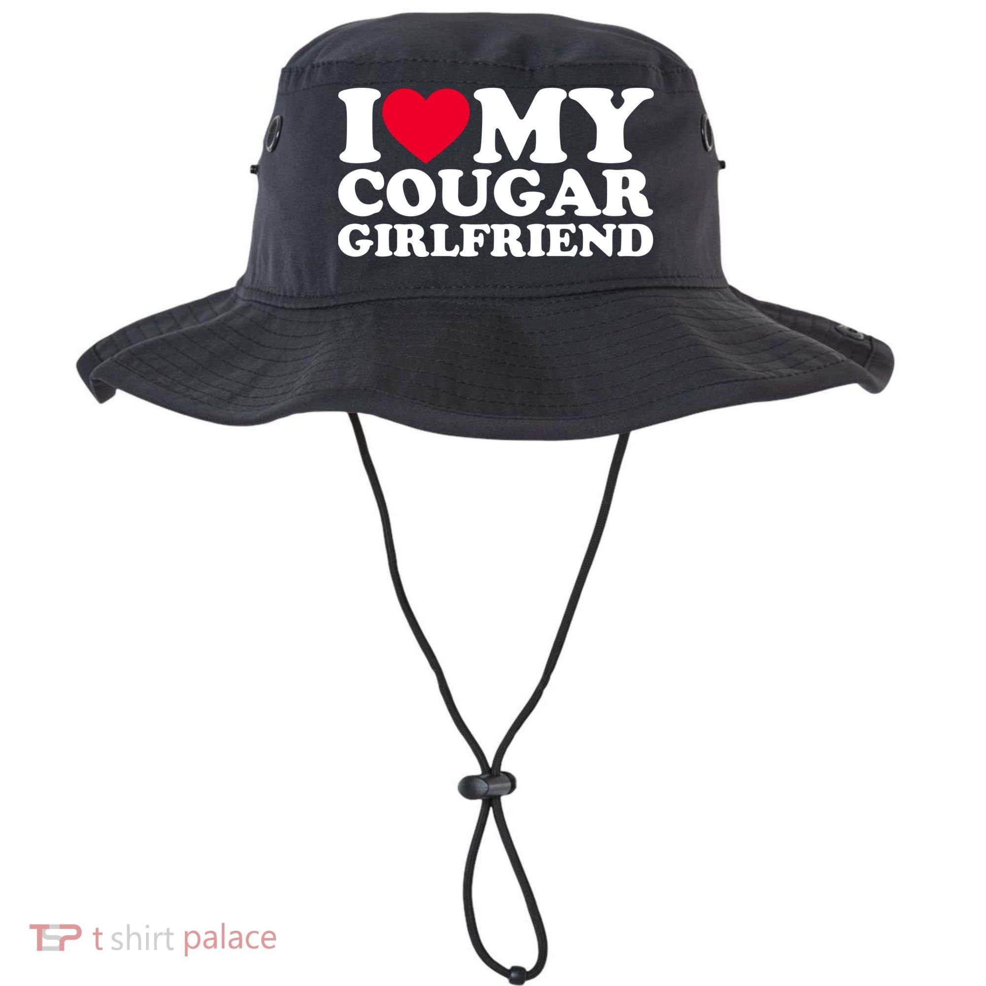 I Love My Cougar Girlfriend GF I Heart My Cougar Girlfriend Bucket Hat