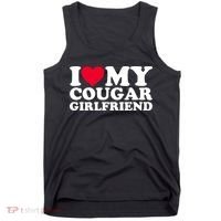 I Love My Cougar Girlfriend GF I Heart My Cougar Girlfriend Tank Top thumb 0