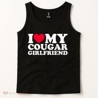 I Love My Cougar Girlfriend GF I Heart My Cougar Girlfriend Tank Top thumb 2