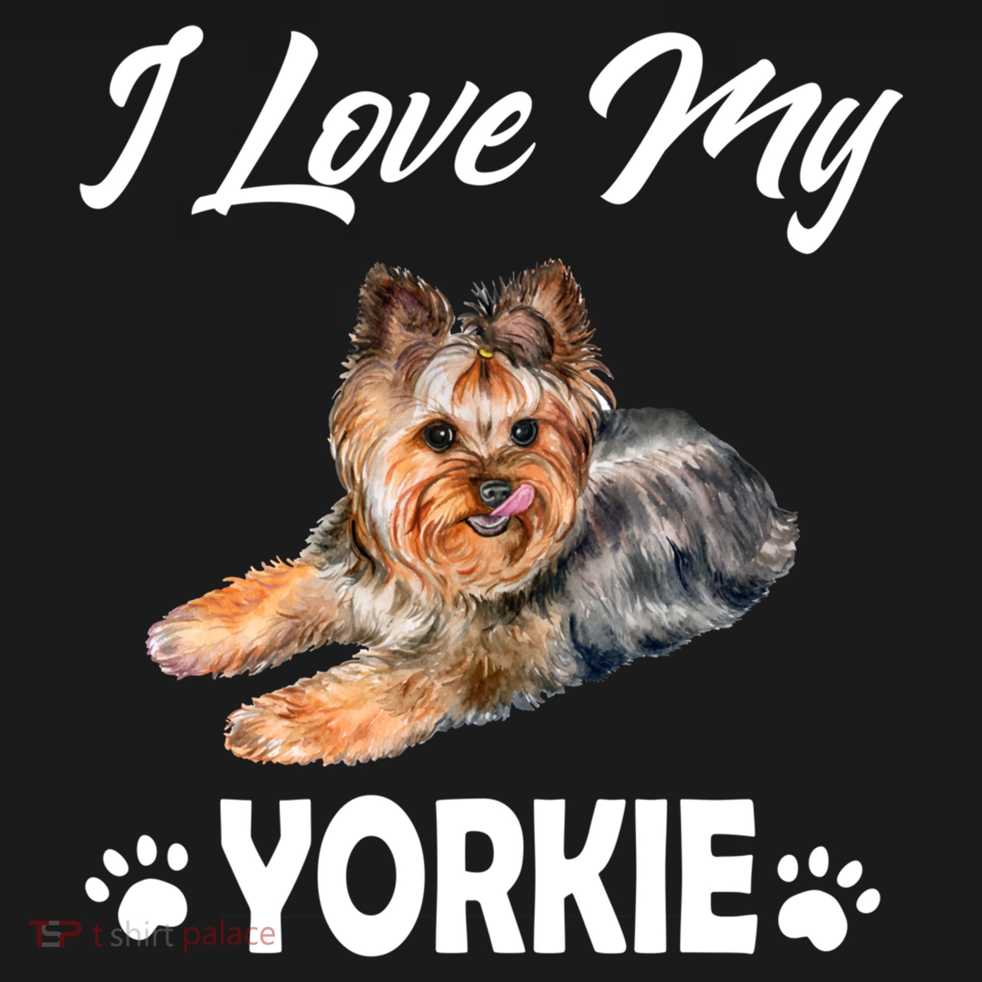 I Love My Yorkie For Yorkie Lovers Cute Dog Gift Women's Hoodie