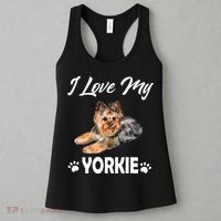 I Love My Yorkie For Yorkie Lovers Cute Dog Gift Women's Tank Top thumb 3