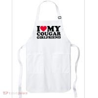 I Love My Cougar Girlfriend GF I Heart My Cougar Girlfriend Apron thumb 0
