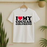 I Love My Cougar Girlfriend GF I Heart My Cougar Girlfriend T-Shirt thumb 2