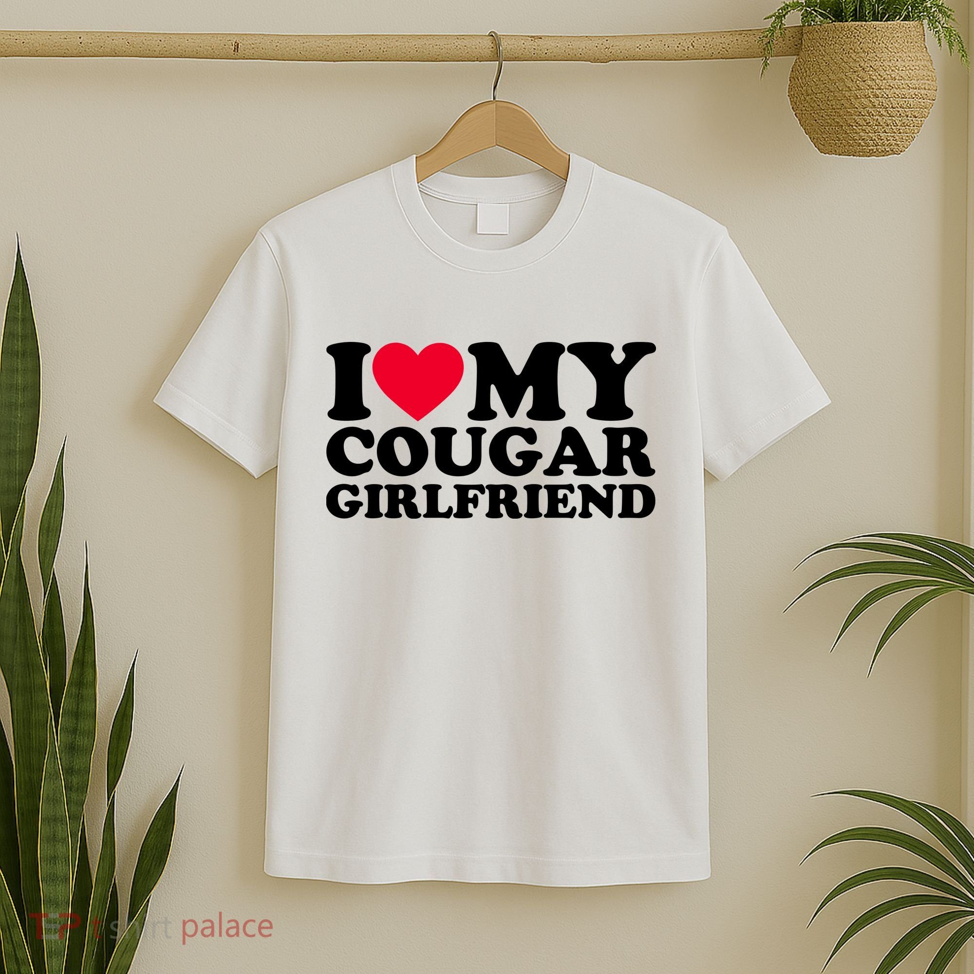 I Love My Cougar Girlfriend GF I Heart My Cougar Girlfriend T-Shirt