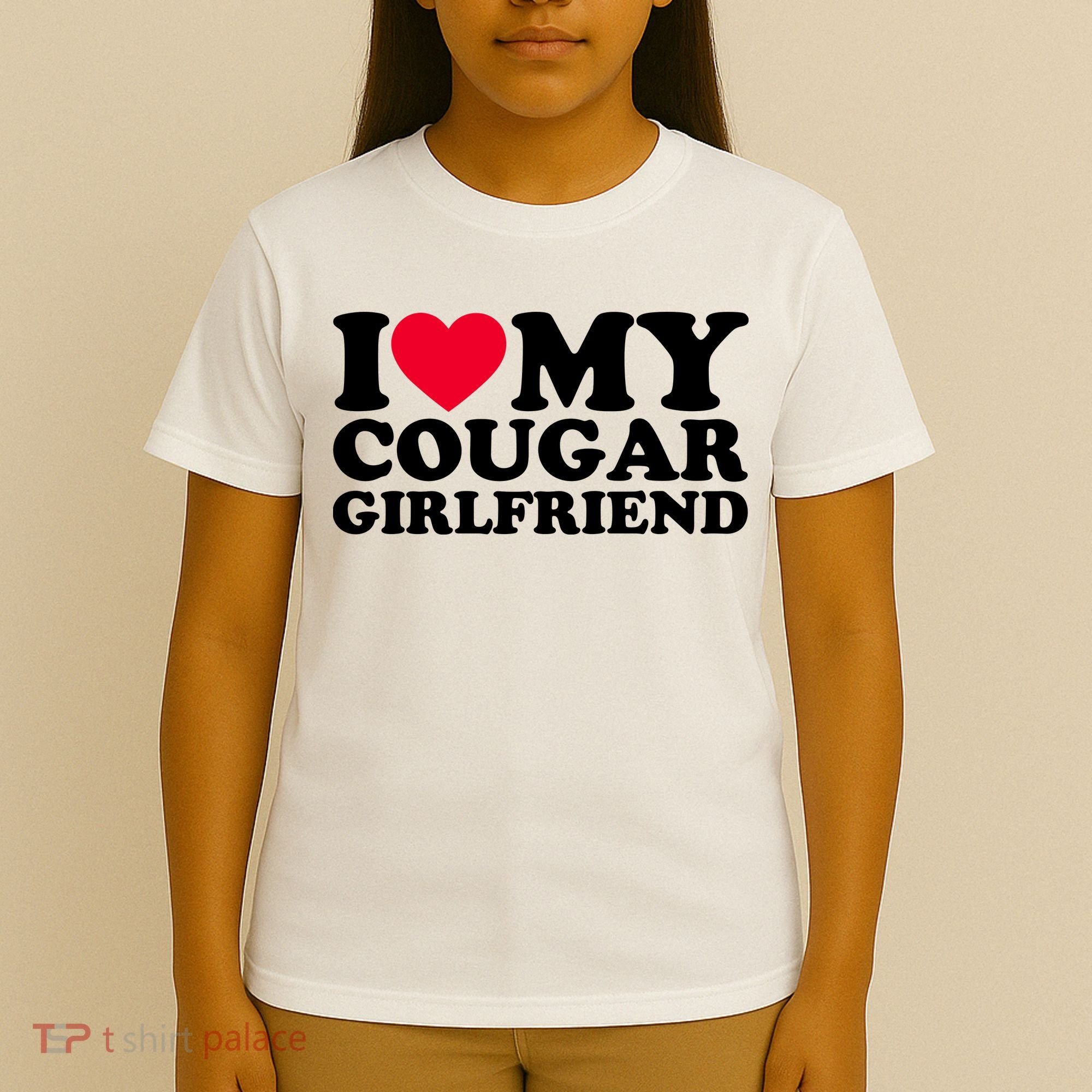 I Love My Cougar Girlfriend GF I Heart My Cougar Girlfriend T-Shirt
