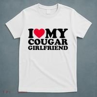 I Love My Cougar Girlfriend GF I Heart My Cougar Girlfriend T-Shirt thumb 5