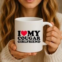 I Love My Cougar Girlfriend GF I Heart My Cougar Girlfriend Coffee Mug thumb 3