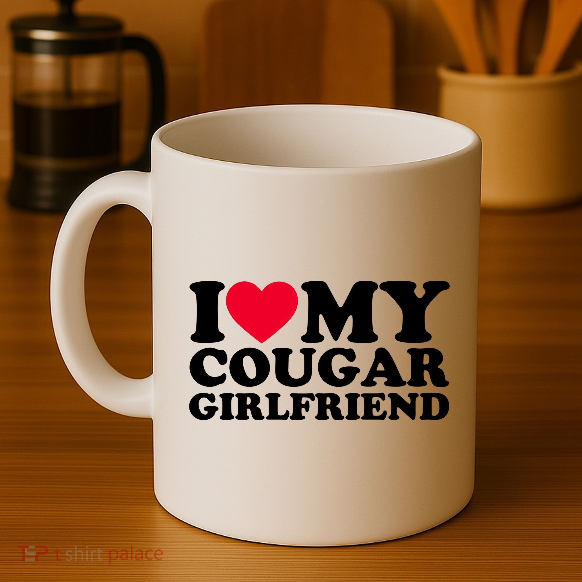 I Love My Cougar Girlfriend GF I Heart My Cougar Girlfriend Coffee Mug