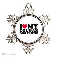 I Love My Cougar Girlfriend GF I Heart My Cougar Girlfriend Ornament thumb 0