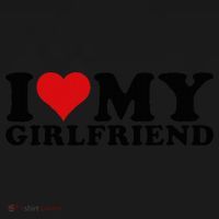 I Love My Girlfriend Gf I Heart My Girlfriend GF White  Coaster thumb 2