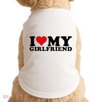 I Love My Girlfriend Gf I Heart My Girlfriend GF White  Doggie Tank thumb 0