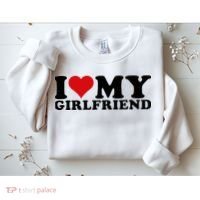 I Love My Girlfriend Gf I Heart My Girlfriend GF White  Sweatshirt thumb 2
