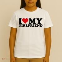 I Love My Girlfriend Gf I Heart My Girlfriend GF White  T-Shirt thumb 4
