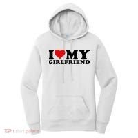 I Love My Girlfriend Gf I Heart My Girlfriend GF White  Women's Hoodie thumb 0