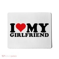 I Love My Girlfriend Gf I Heart My Girlfriend GF White  Mousepad thumb 0