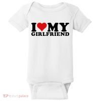 I Love My Girlfriend Gf I Heart My Girlfriend GF White  Baby Bodysuit thumb 0