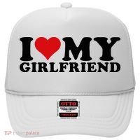 I Love My Girlfriend Gf I Heart My Girlfriend GF White  Hat thumb 0