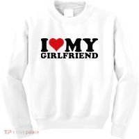 I Love My Girlfriend Gf I Heart My Girlfriend GF White  Kids Sweatshirt thumb 0