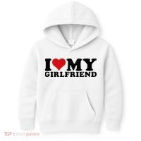 I Love My Girlfriend Gf I Heart My Girlfriend GF White  Kids Hoodie thumb 0