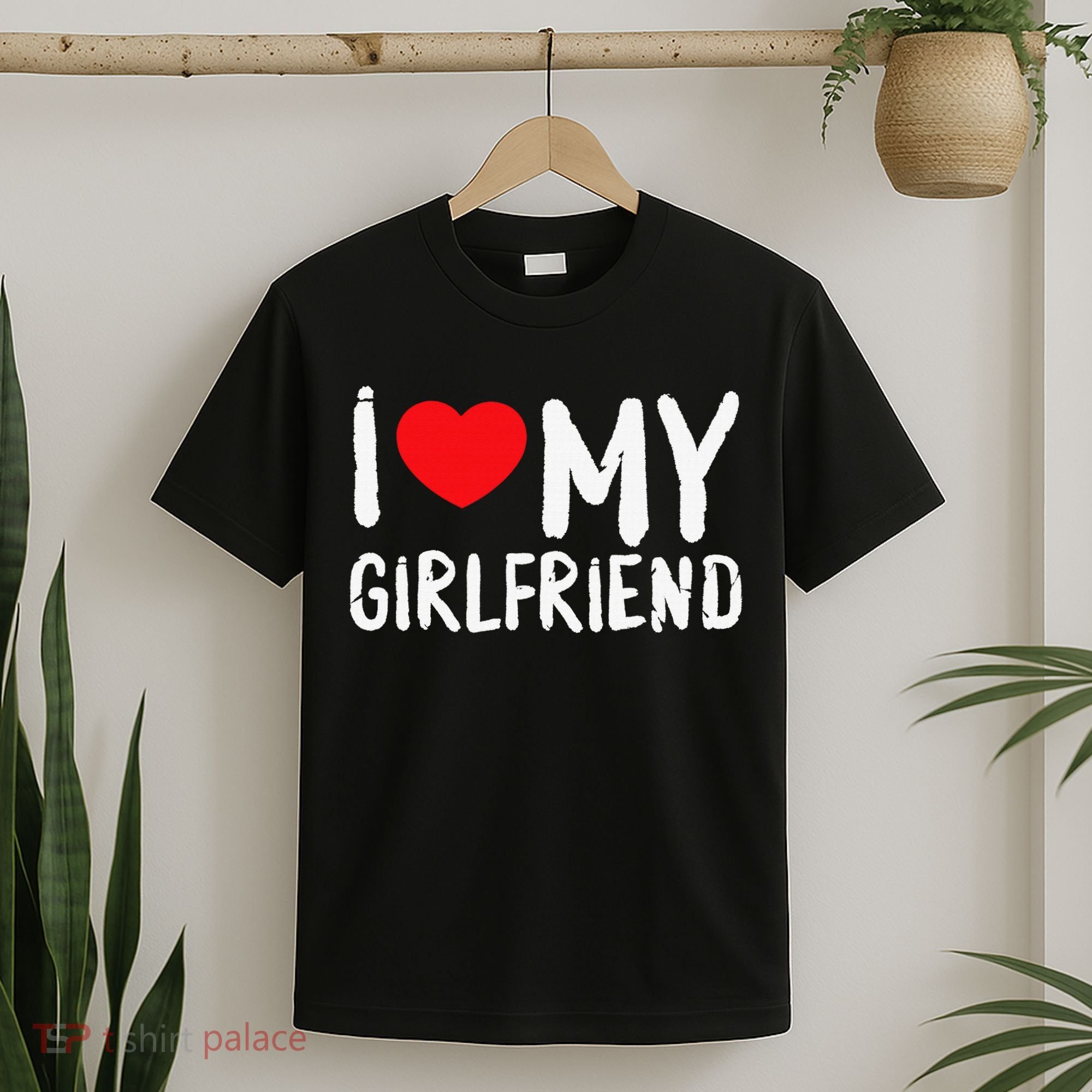 I Love My Girlfriend GF, Red Heart Love Funny Valentine T-Shirt