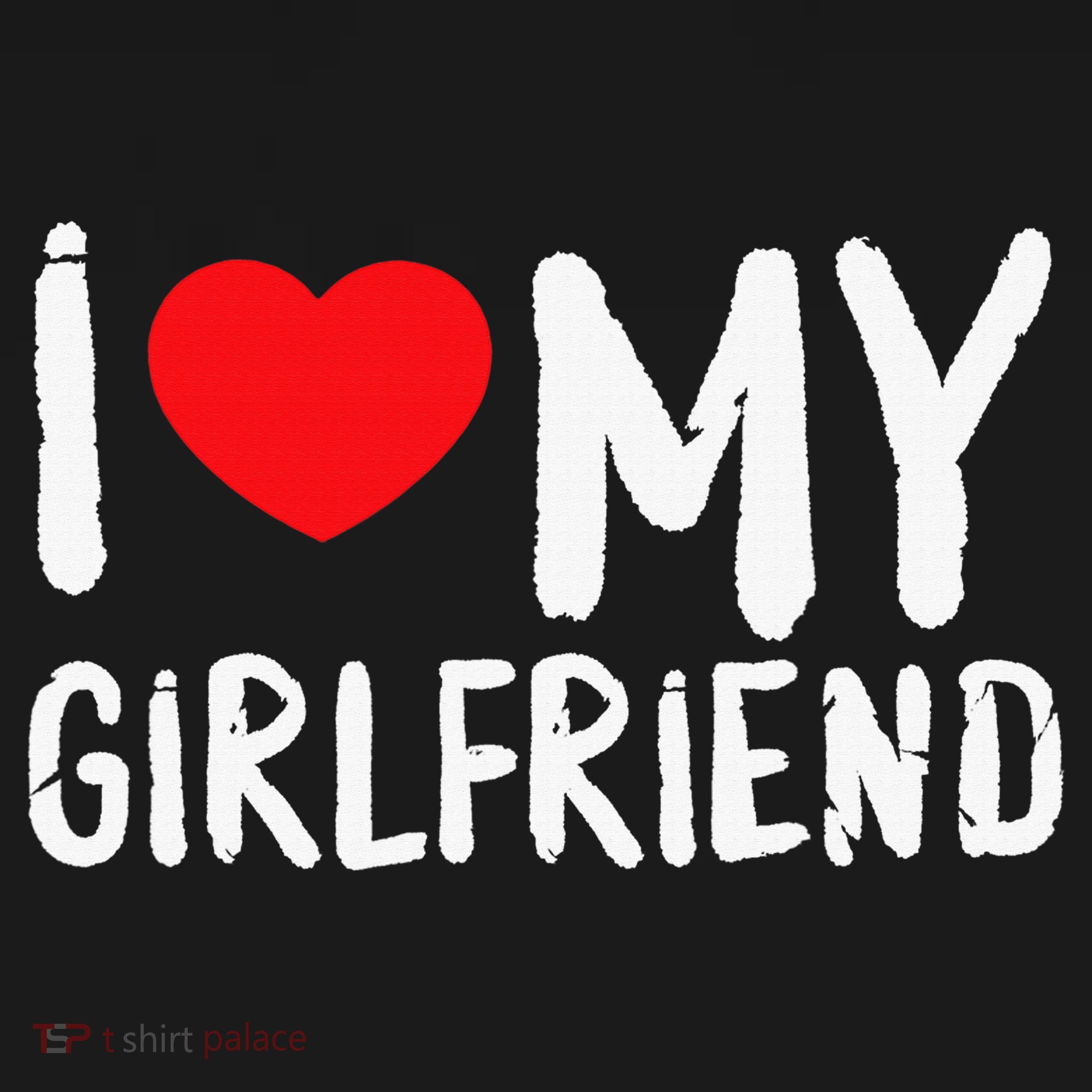 I Love My Girlfriend GF, Red Heart Love Funny Valentine T-Shirt