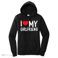 I Love My Girlfriend GF, Red Heart Love Funny Valentine Women's Hoodie thumb 0