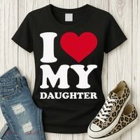 I Love My Daughter Women's T-Shirt thumb 3