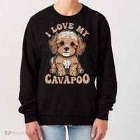 I Love My Cavapoo Dog Lover Cavoodle Owner Women's Sweatshirt thumb 0
