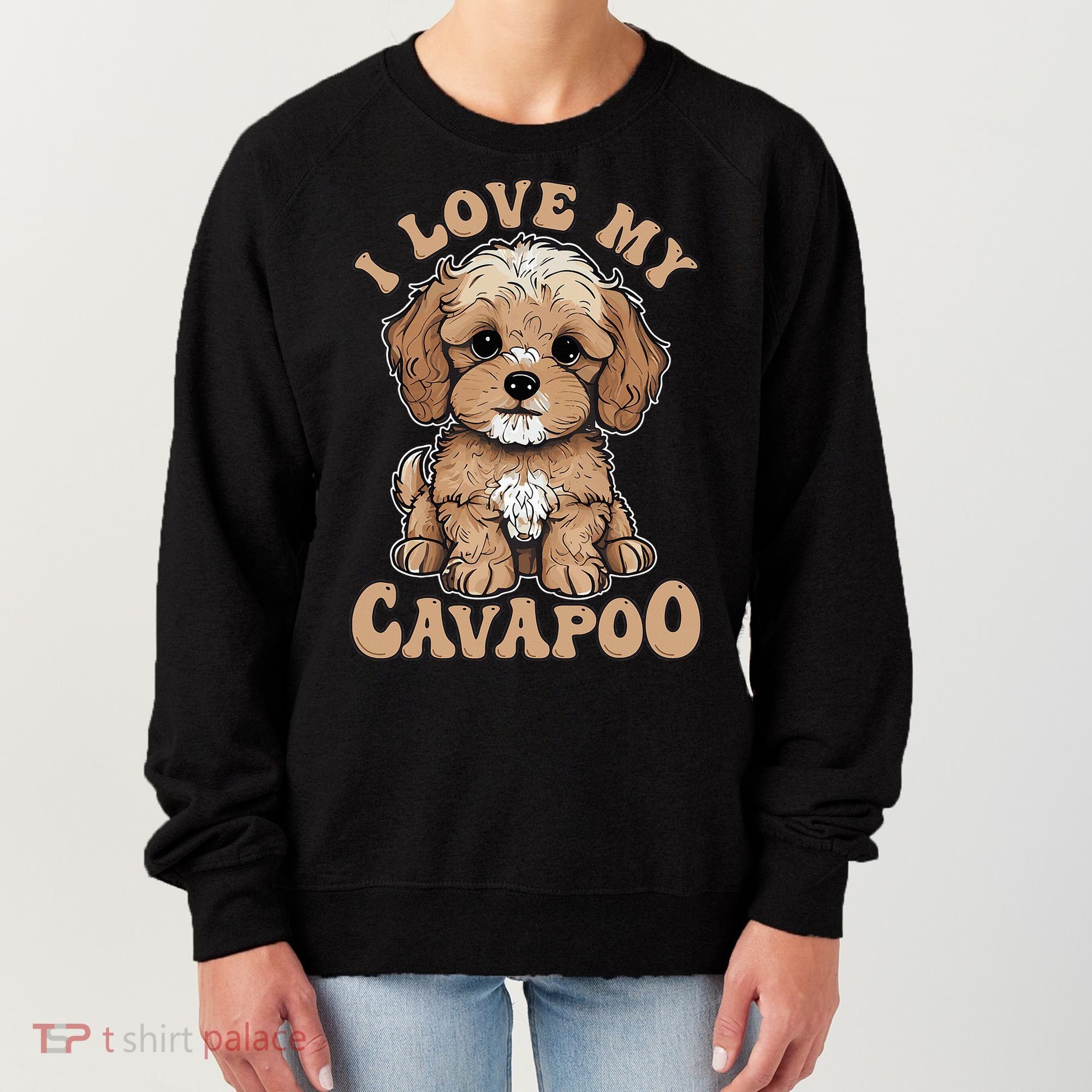 I Love My Cavapoo Dog Lover Cavoodle Owner Women's Sweatshirt