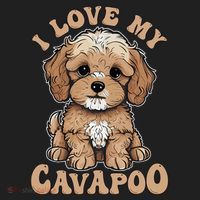 I Love My Cavapoo Dog Lover Cavoodle Owner Women's Sweatshirt thumb 2