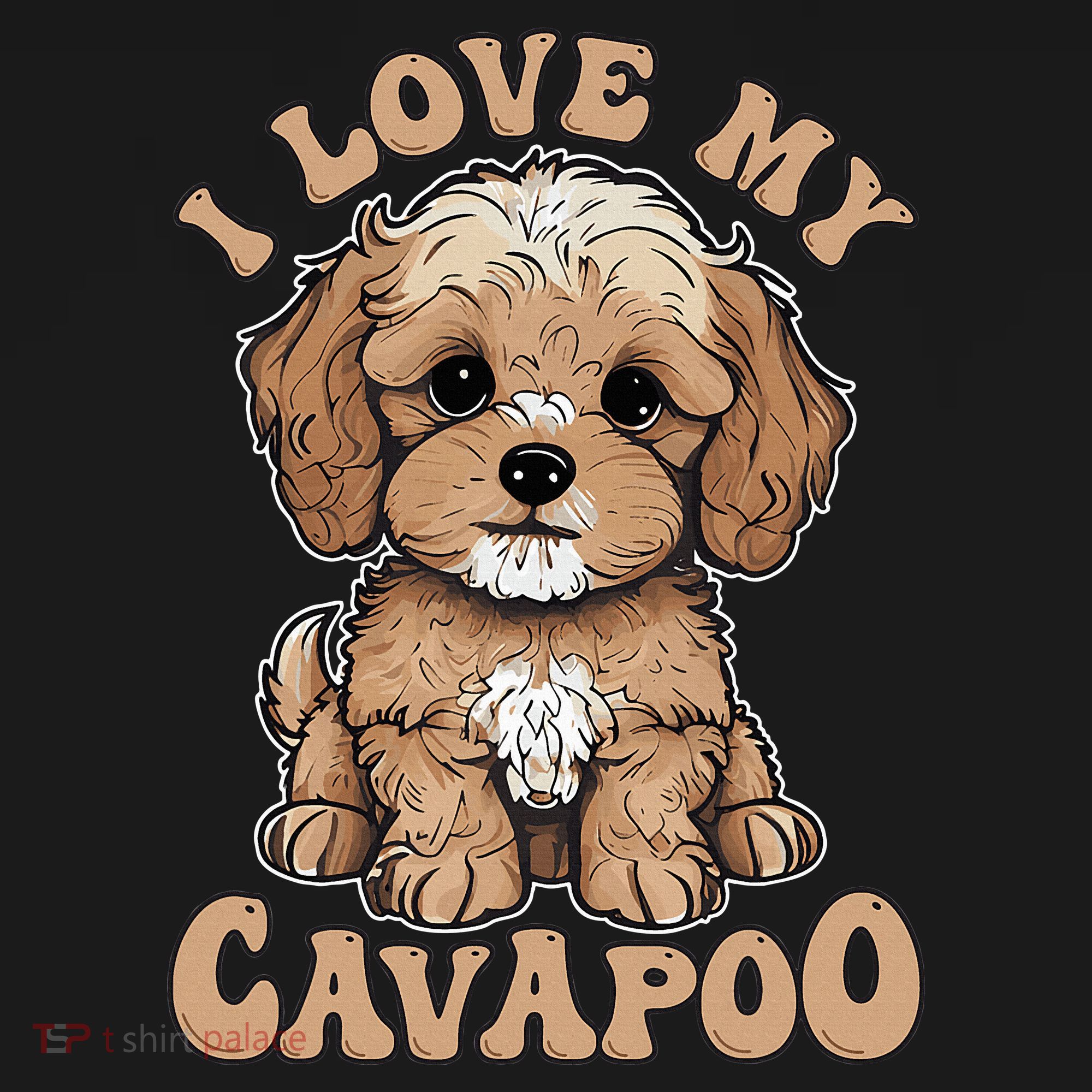I Love My Cavapoo Dog Lover Cavoodle Owner Doggie Tank