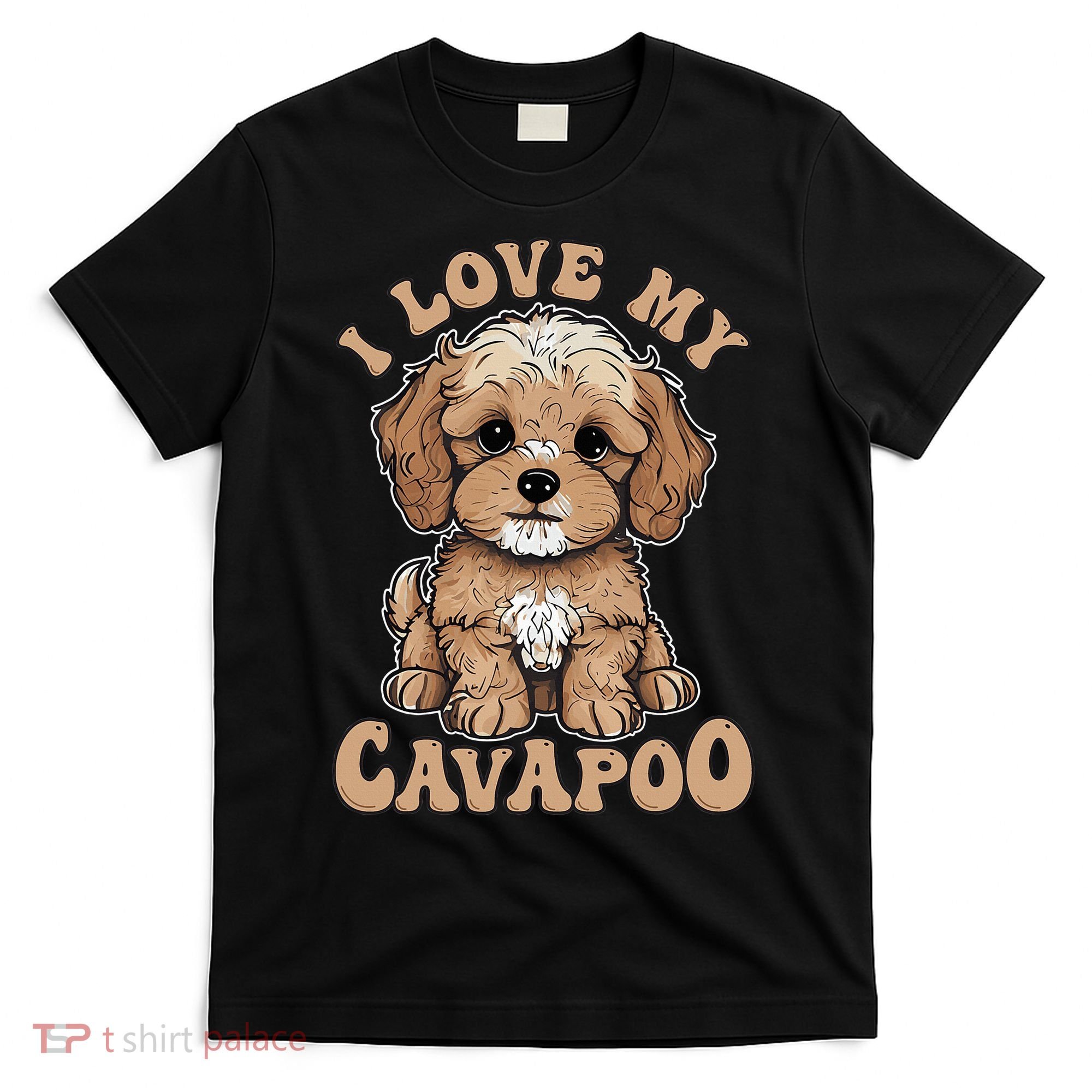 I Love My Cavapoo Dog Lover Cavoodle Owner T-Shirt