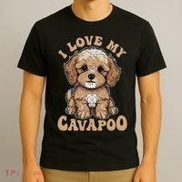 I Love My Cavapoo Dog Lover Cavoodle Owner T-Shirt thumb 3