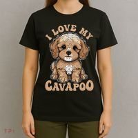 I Love My Cavapoo Dog Lover Cavoodle Owner T-Shirt thumb 4