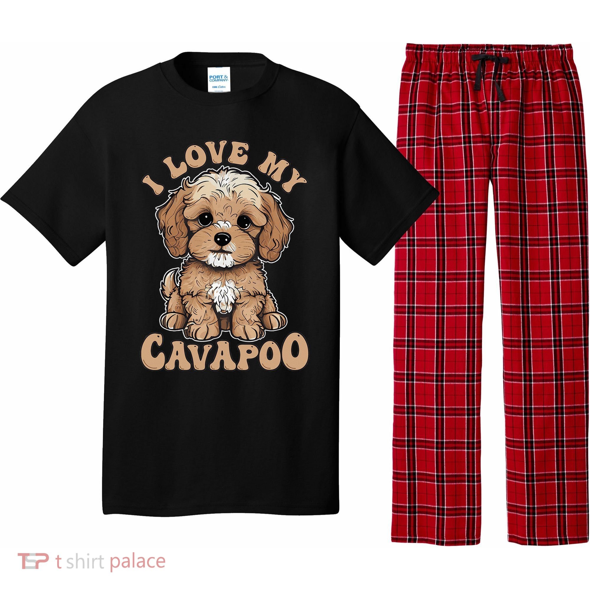 I Love My Cavapoo Dog Lover Cavoodle Owner Pajama Set