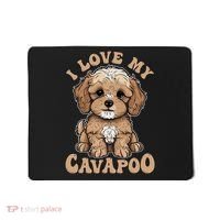 I Love My Cavapoo Dog Lover Cavoodle Owner Mousepad thumb 0