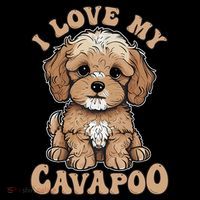 I Love My Cavapoo Dog Lover Cavoodle Owner Mousepad thumb 1
