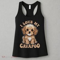 I Love My Cavapoo Dog Lover Cavoodle Owner Women's Tank Top thumb 3
