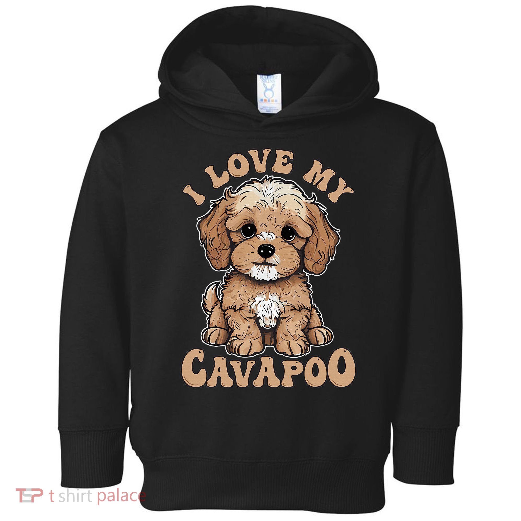 I Love My Cavapoo Dog Lover Cavoodle Owner Toddler Hoodie